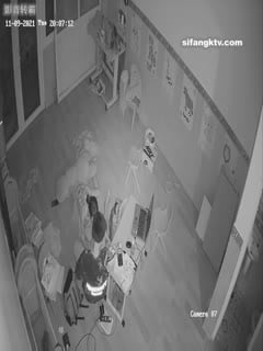 黑客破解家庭摄像头❤️偷拍学生情侣疫情期间居家 整天缠绵8